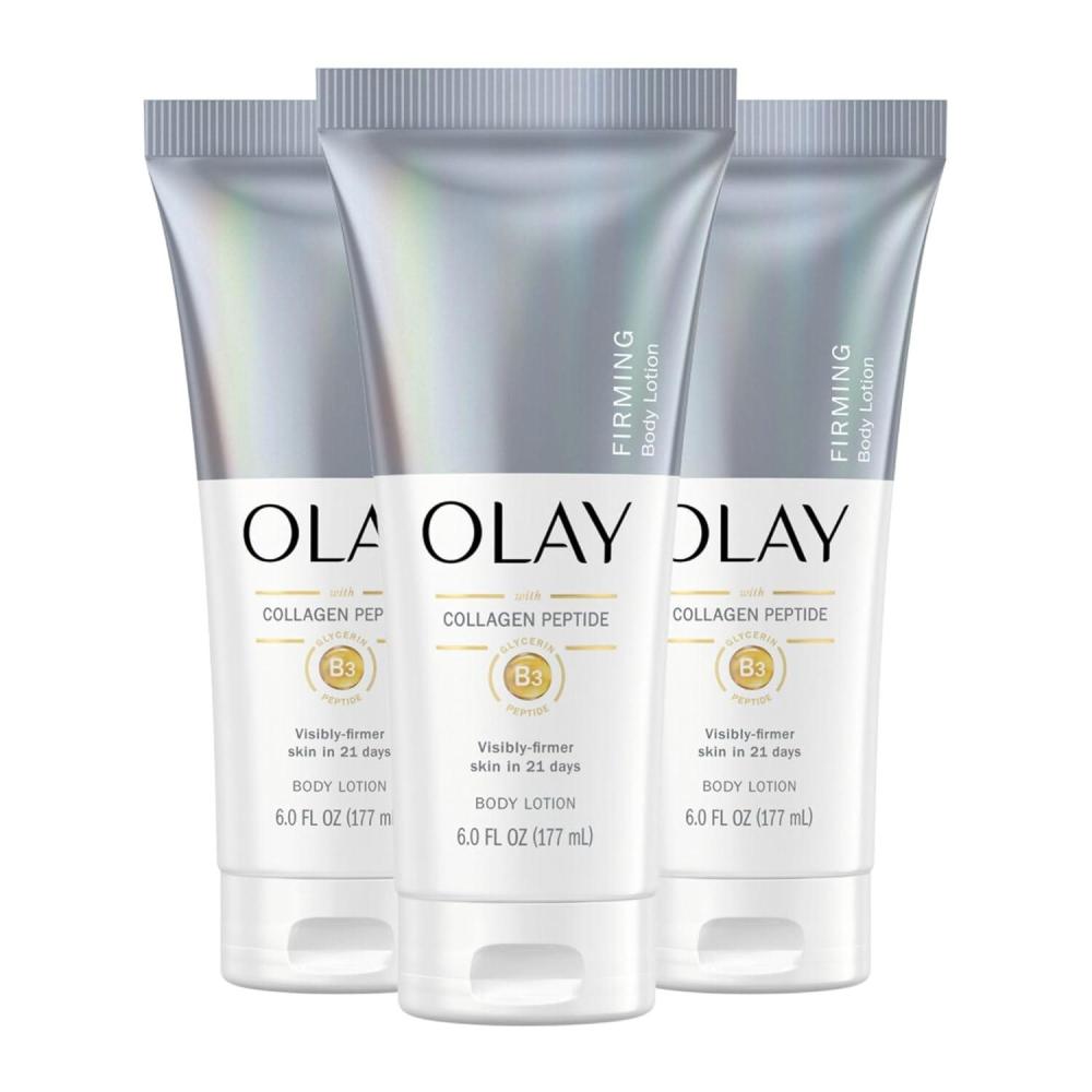 imageOlay Firming amp Hydrating Hand and Body Lotion with Collagen 6 fl oz Tube Pack of 36 Fl Oz Pack of 3
