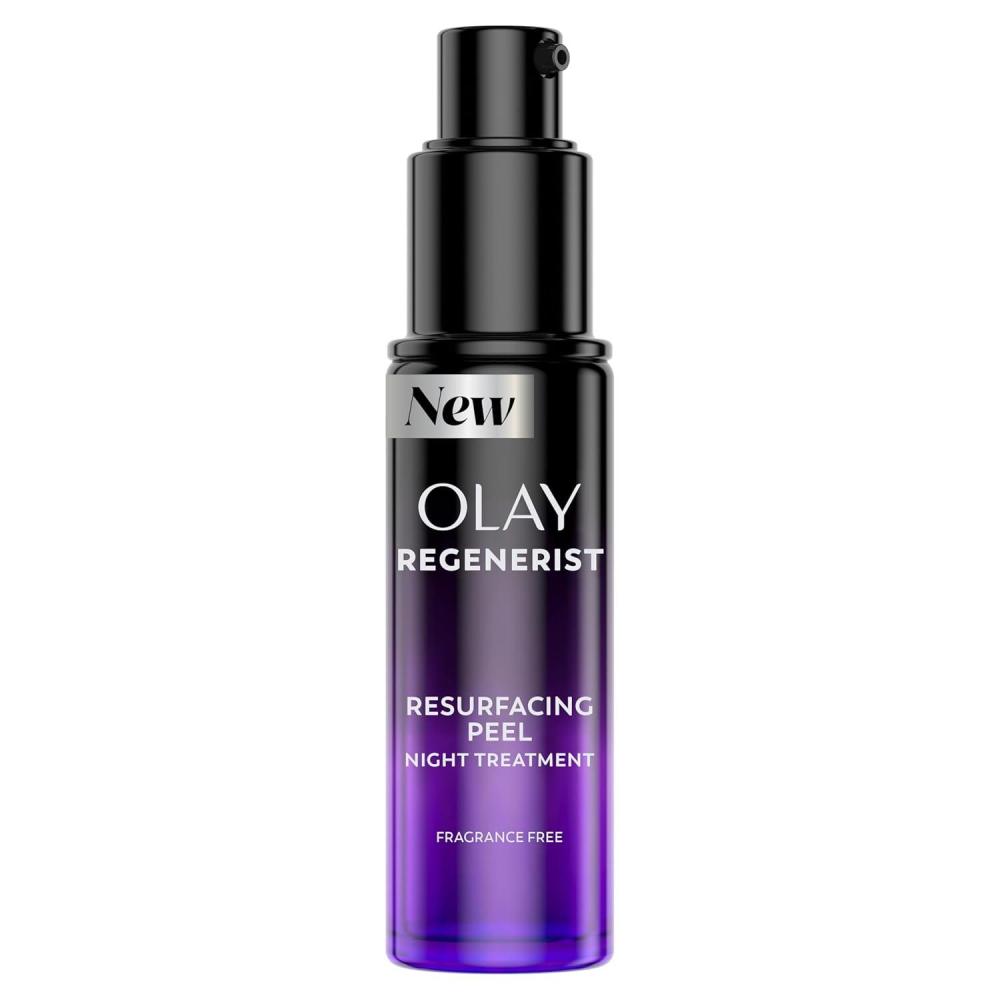imageOlay Regenerist Chemical Peel for Face Overnight Face Peel Mask AntiAging Skin Care Night Serum For Fine Lines amp Dark Spots FragranceFree HexaRepair Peptide amp Lactic Acid 10oz