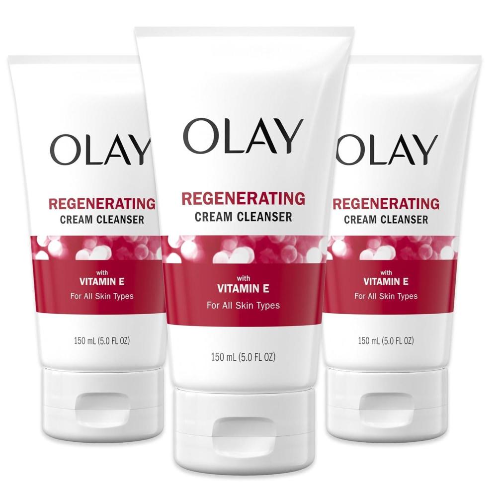 imageOlay Regenerist Regenerating Cream Cleanser Face Wash 5 Fl Oz Pack of 35 Fl Oz Pack of 3