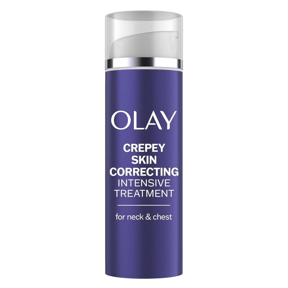 imageOlay Treatment Cream Intensive Crepey Skin Correcting for Neck amp Chest with Retinol24 Vitamin B3 Complex Deeply Hydrates Renews amp Smoothes Skin 17 fl oz17 Fl Oz Pack of 1