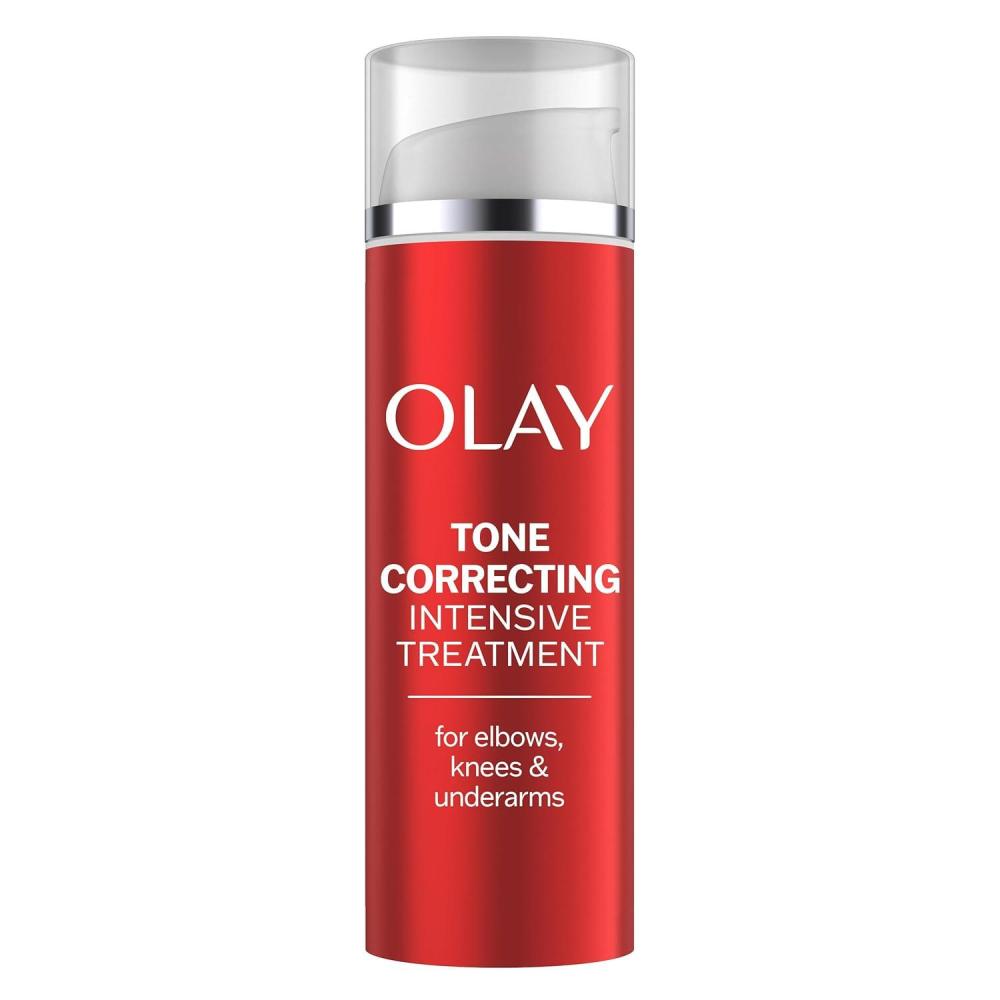 imageOlay Treatment Cream Intensive Tone Correcting for Elbows Knees amp Underarms with Niacinamide Vitamin B3 Complex Deeply Hydrates Evened Skin Tone 17 fl oz