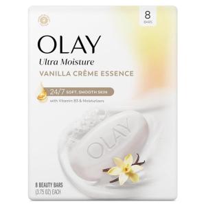 Olay Beauty Bar, Fresh Radiance, Nourishing & Refreshing Formula, Pampering for Smooth & Gentle Skin, Vitamin B3 Complex, Essence of Rose Water Scent, 3.17 oz (Pack of 6)(Vanilla Crème)