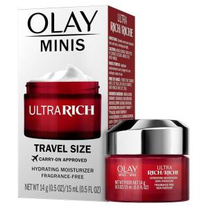 Olay Regenerist Ultra Rich Face Moisturizer, Fragrance-Free, Trial Size, 0.5 oz(0.5 Fl Oz (Pack of 1))