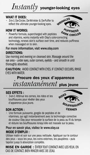 imageOlay Eyes Ultimate Eye Cream for Dark Circles Wrinkles and Puffiness 13 ml 04 fl oz04 Fl Oz Pack of 2
