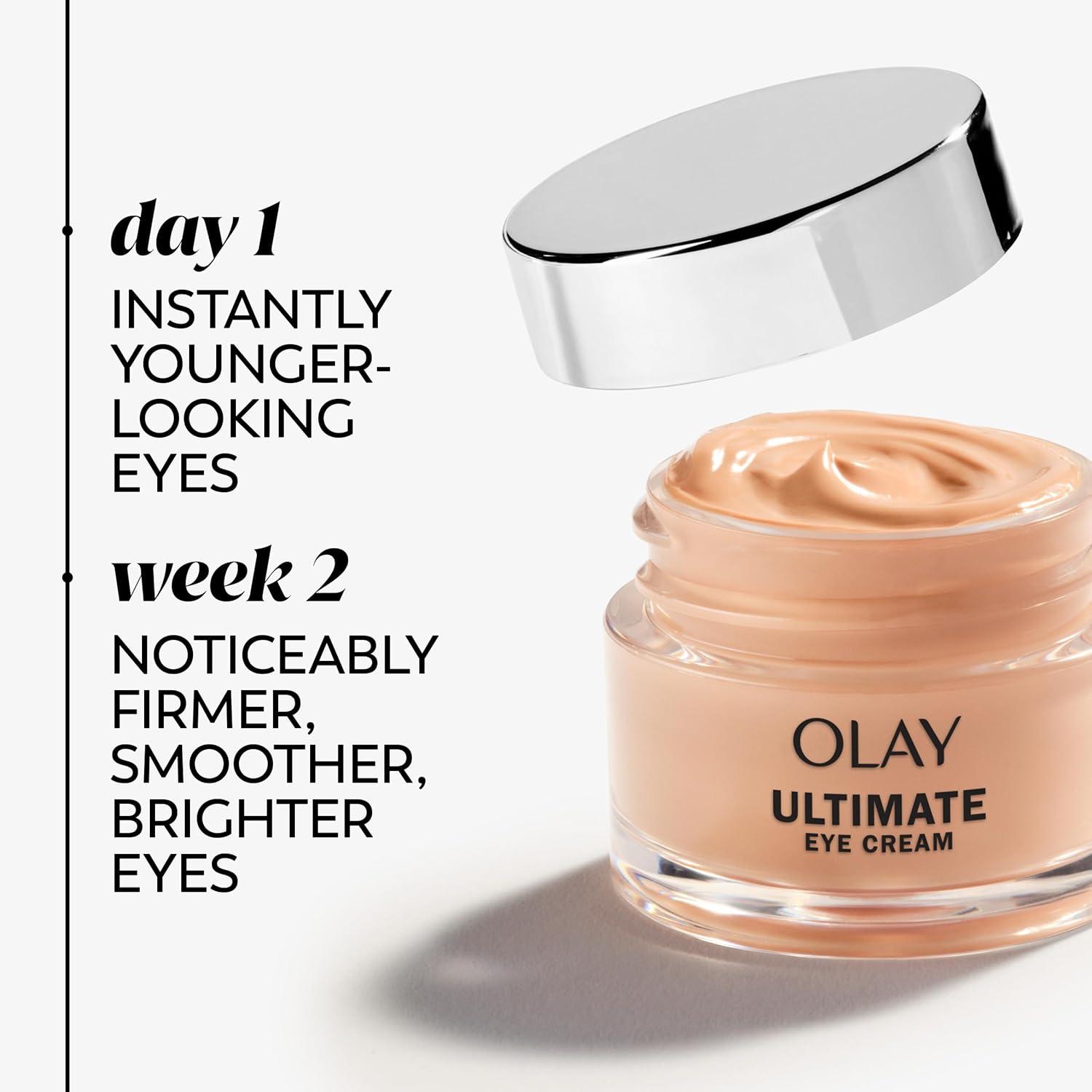 imageOlay Eyes Ultimate Eye Cream for Dark Circles Wrinkles and Puffiness 13 ml 04 fl oz04 Fl Oz Pack of 2