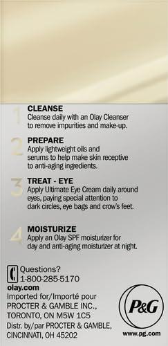 imageOlay Eyes Ultimate Eye Cream for Dark Circles Wrinkles and Puffiness 13 ml 04 fl oz04 Fl Oz Pack of 2