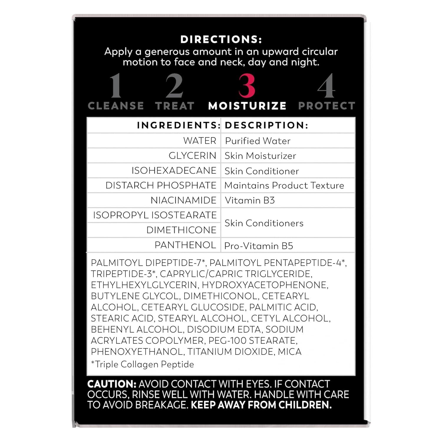 imageOlay Face Moisturizer Regenerist MicroSculpting Cream for Women FragranceFree AntiAging AntiWrinkle Firming Skin Care Triple Collagen Cream Peptide Hyaluronic Acid Niacinamide 17ozFragranceFree