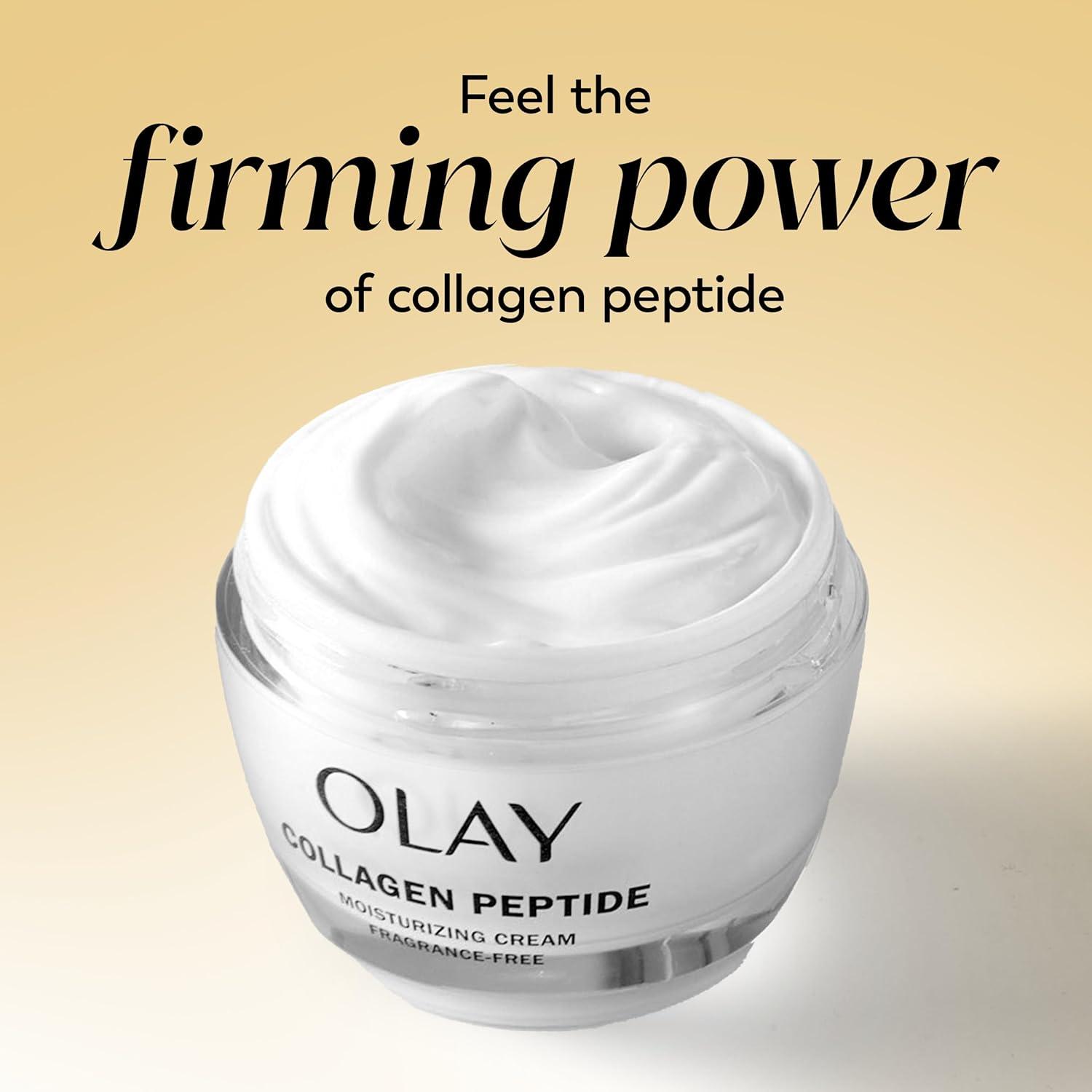 imageOlay Regenerist Radiance Collagen Peptide Face Moisturizer Firm amp Smooth Cream FragranceFree Hydrating Firming AntiAging amp AntiWrinkle 2 Oz17 Ounce Pack of 1