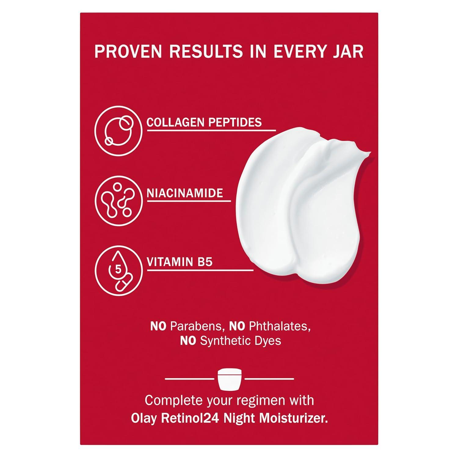 imageOlay Regenerist Radiance Collagen Peptide Face Moisturizer Firm amp Smooth Cream FragranceFree Hydrating Firming AntiAging amp AntiWrinkle 2 Oz17 Ounce Pack of 1