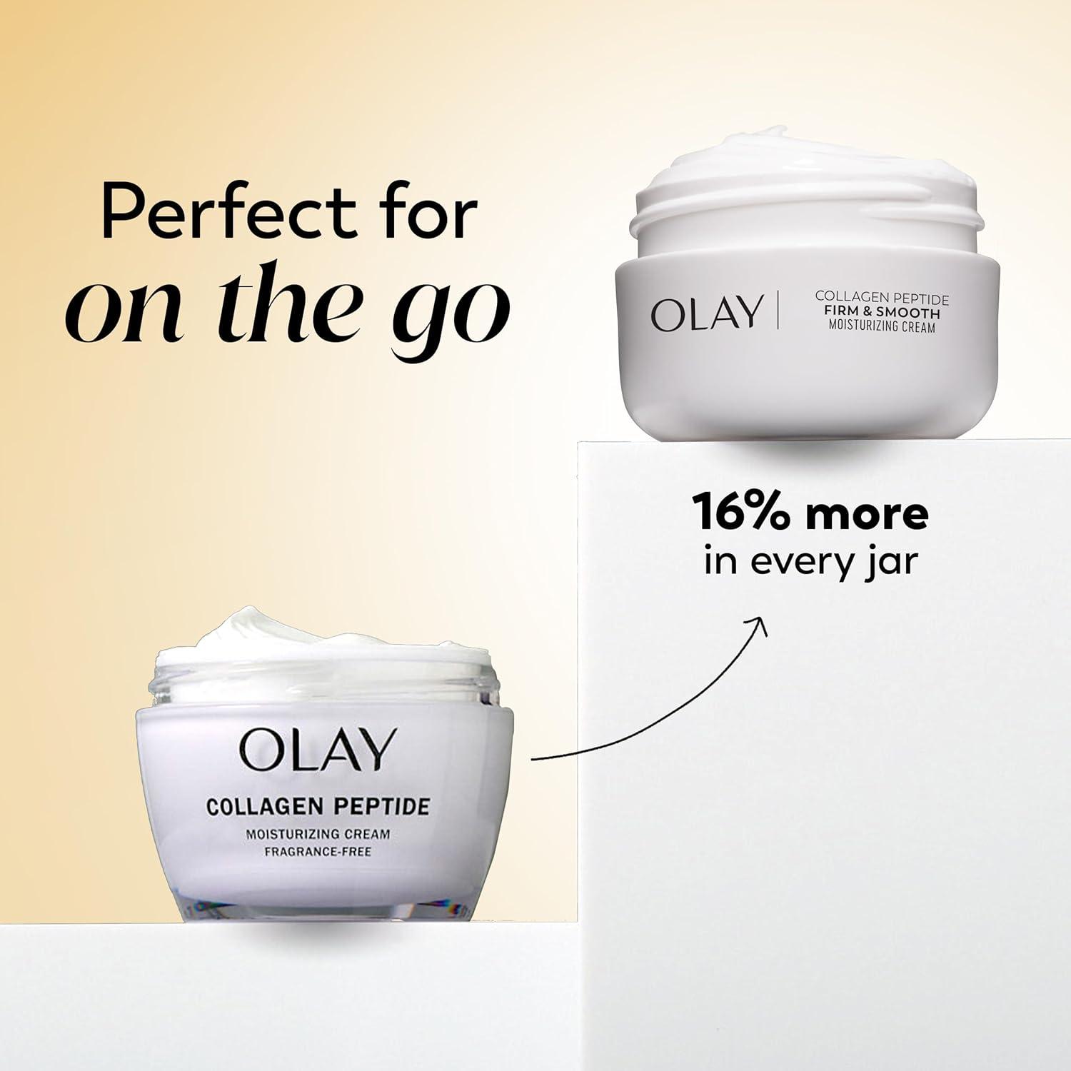 imageOlay Regenerist Radiance Collagen Peptide Face Moisturizer Firm amp Smooth Cream FragranceFree Hydrating Firming AntiAging amp AntiWrinkle 2 Oz2 Ounce Pack of 2