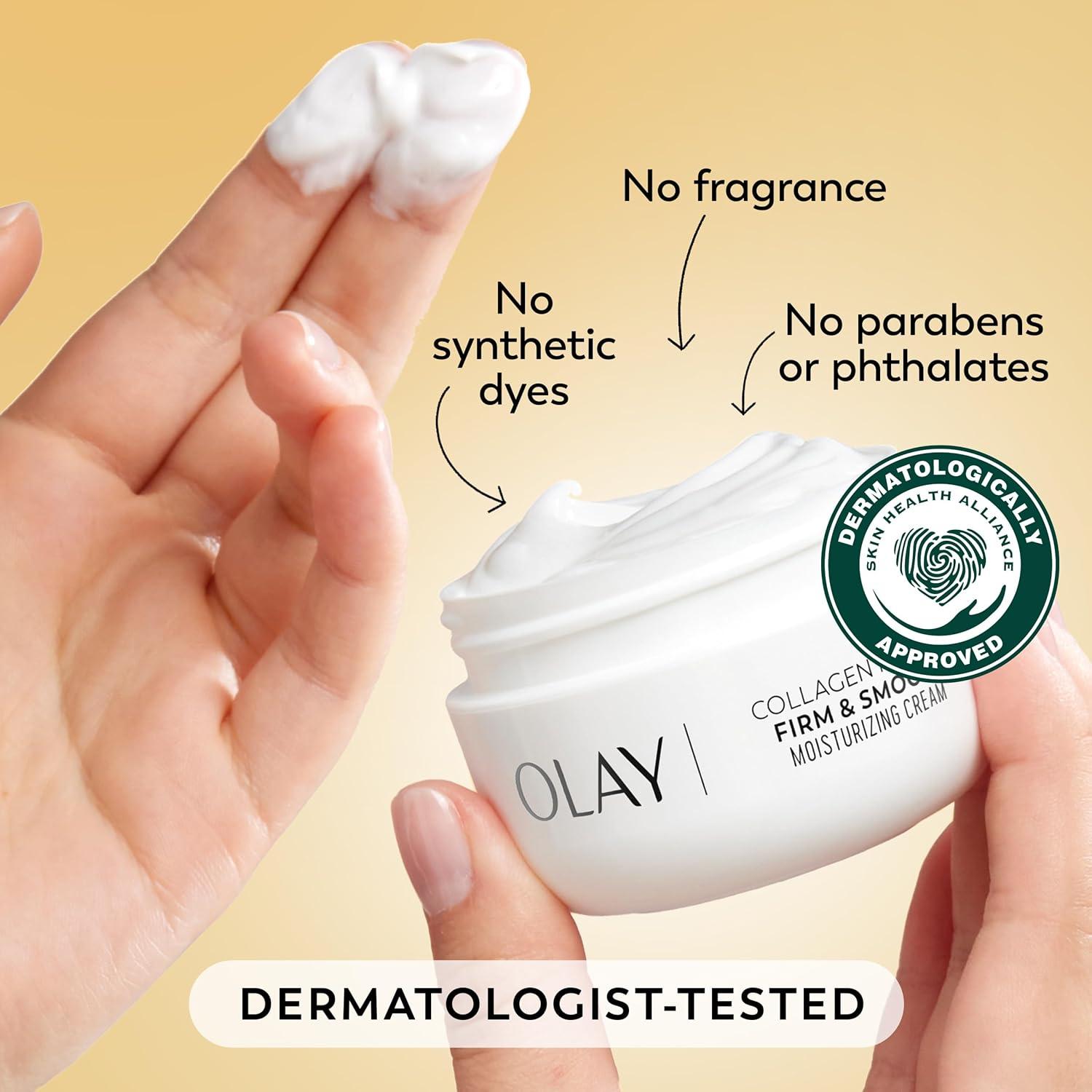 imageOlay Regenerist Radiance Collagen Peptide Face Moisturizer Firm amp Smooth Cream FragranceFree Hydrating Firming AntiAging amp AntiWrinkle 2 Oz2 Ounce Pack of 1
