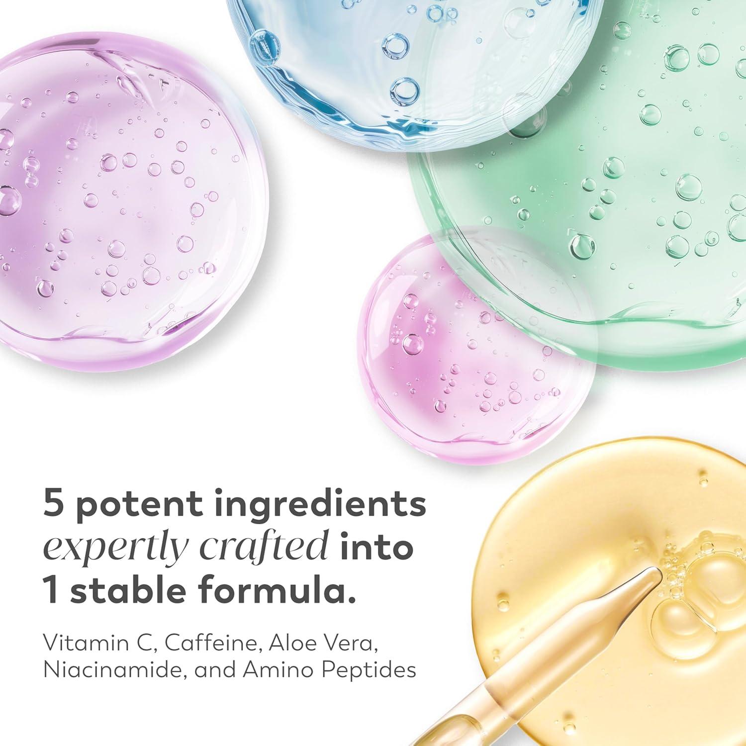 imageOlay Super Eye Serum Vitamin C Caffeine Niacinamide Amino Peptide Aloe Vera Brightens Dark Circles AntiWrinkle AntiAging Brightening Smooths Fine Lines Firming Hydrating 045 Oz