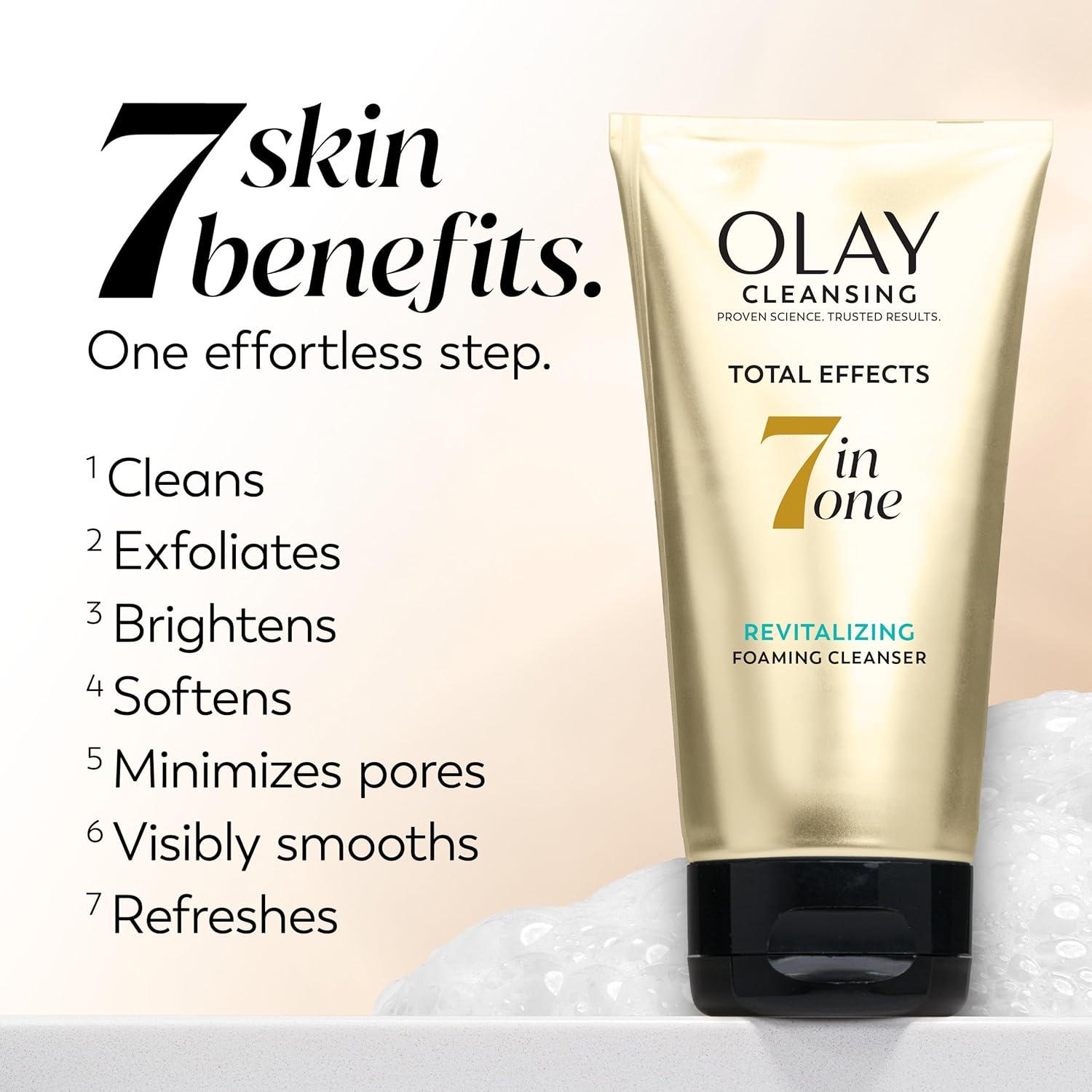 imageOlay Total Effects Revitalizing Foaming Facial Cleanser 50 fl oz pack of 3Foaming Cleanser