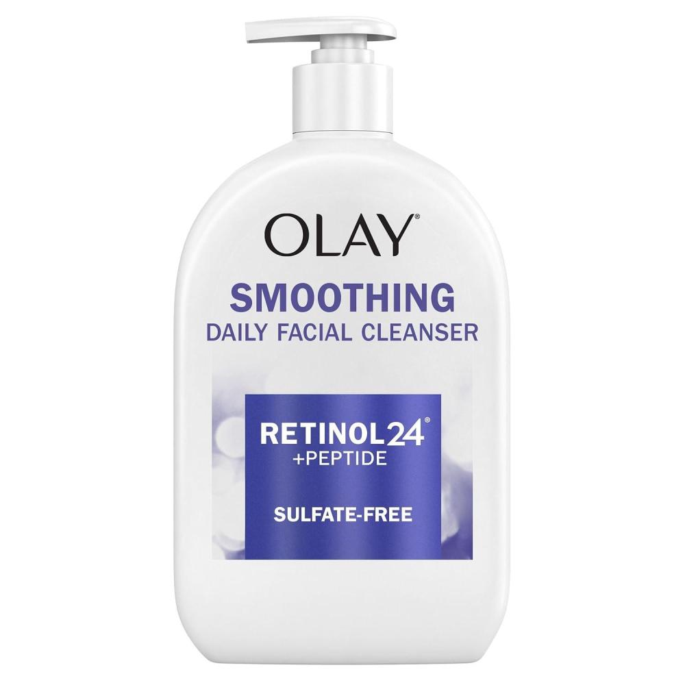 imageOlay Face Wash Daily Facial Cleanser with Retinol Peptides amp Glycerin Smoothing Noursihes Skin Surface Hydrates while Cleansing SulfateFree ParabenFree 16 Oz16 Fl Oz Pack of 1