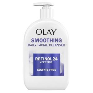 Olay Face Wash, Daily Facial Cleanser with Retinol, Peptides & Glycerin – Smoothing, Noursihes Skin Surface, Hydrates while Cleansing – Sulfate-Free, Paraben-Free, 16 Oz(16 Fl Oz (Pack of 1))