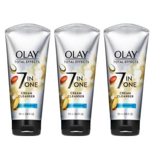 Olay Total Effects Revitalizing Foaming Facial Cleanser, 5.0 fl oz (pack of 3)(Cream Cleanser)