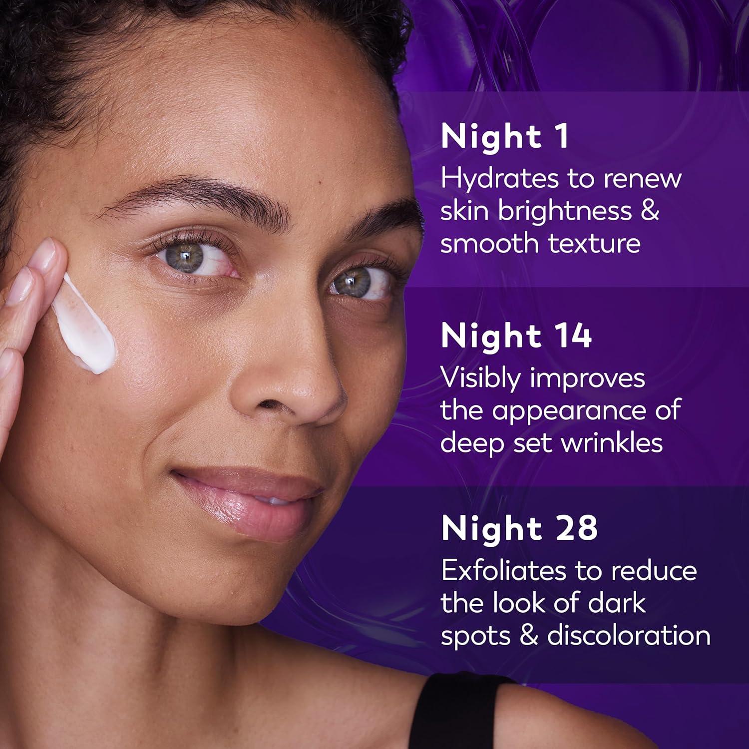imageOlay Retinol Night Cream for Women MAX AntiAging Face Mousturizer FragranceFree Non Greasy AntiWrinkle Smooth Fine Lines Hydrating Skin Care Triple Collagen Cream Niacinamide 17oz1 Ounce Pack of 2