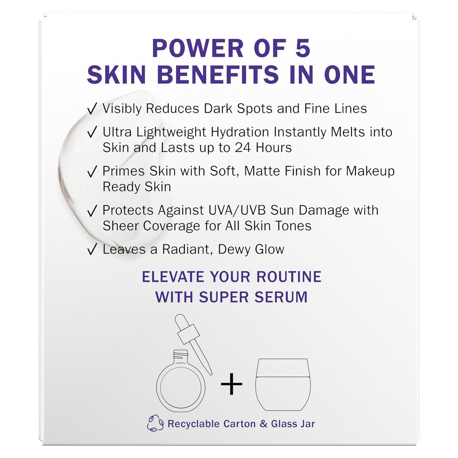 imageOlay Super Cream with Sunscreen SPF 30 Lightweight Face Moisturizer with Sun Protection 5in1 Skin Care Benefits Hydrating Brightening Firming Niacinamide Vitamin C Collagen Peptide 17 ozFloral and Ginger
