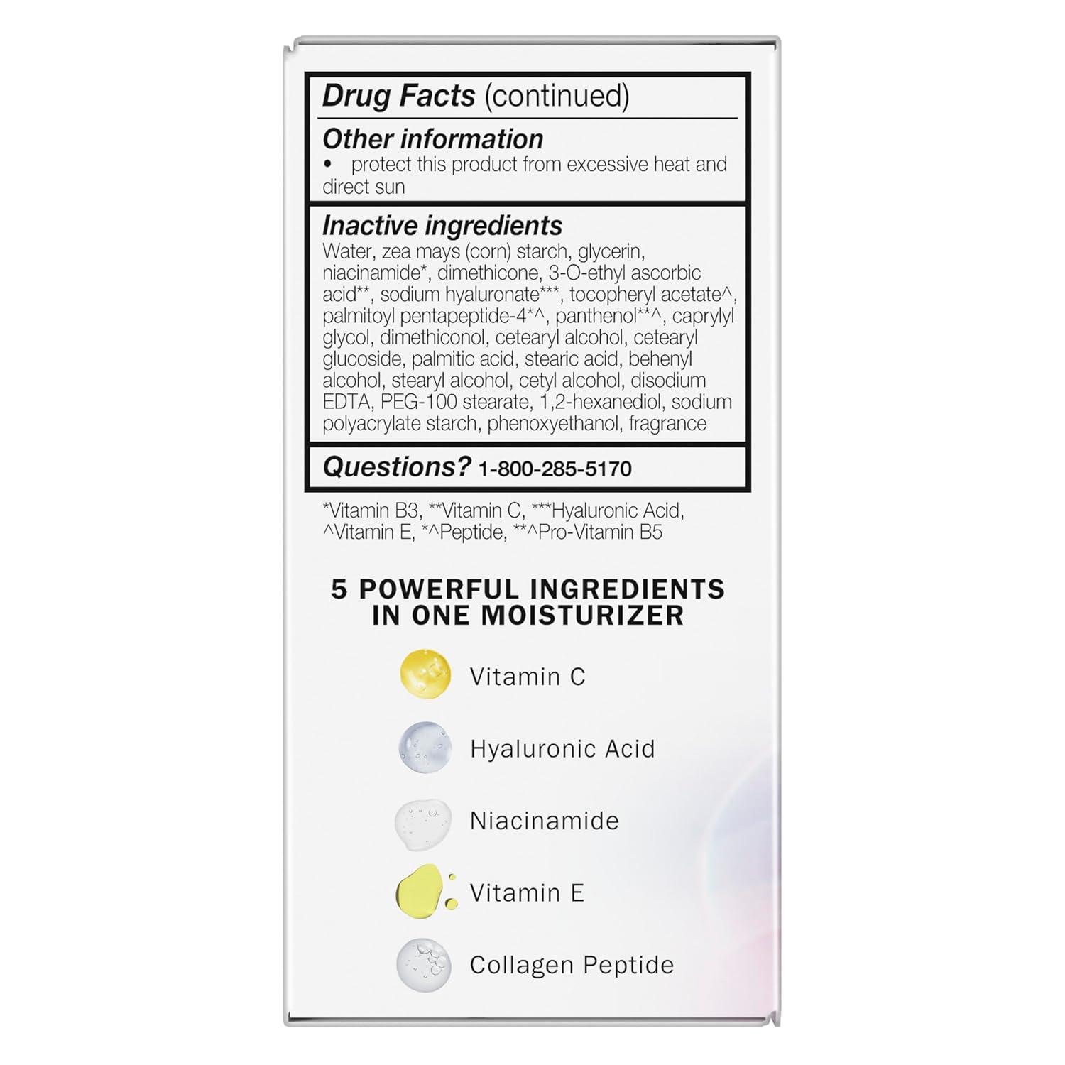 imageOlay Super Cream with Sunscreen SPF 30 Lightweight Face Moisturizer with Sun Protection 5in1 Skin Care Benefits Hydrating Brightening Firming Niacinamide Vitamin C Collagen Peptide 17 ozFloral and Ginger
