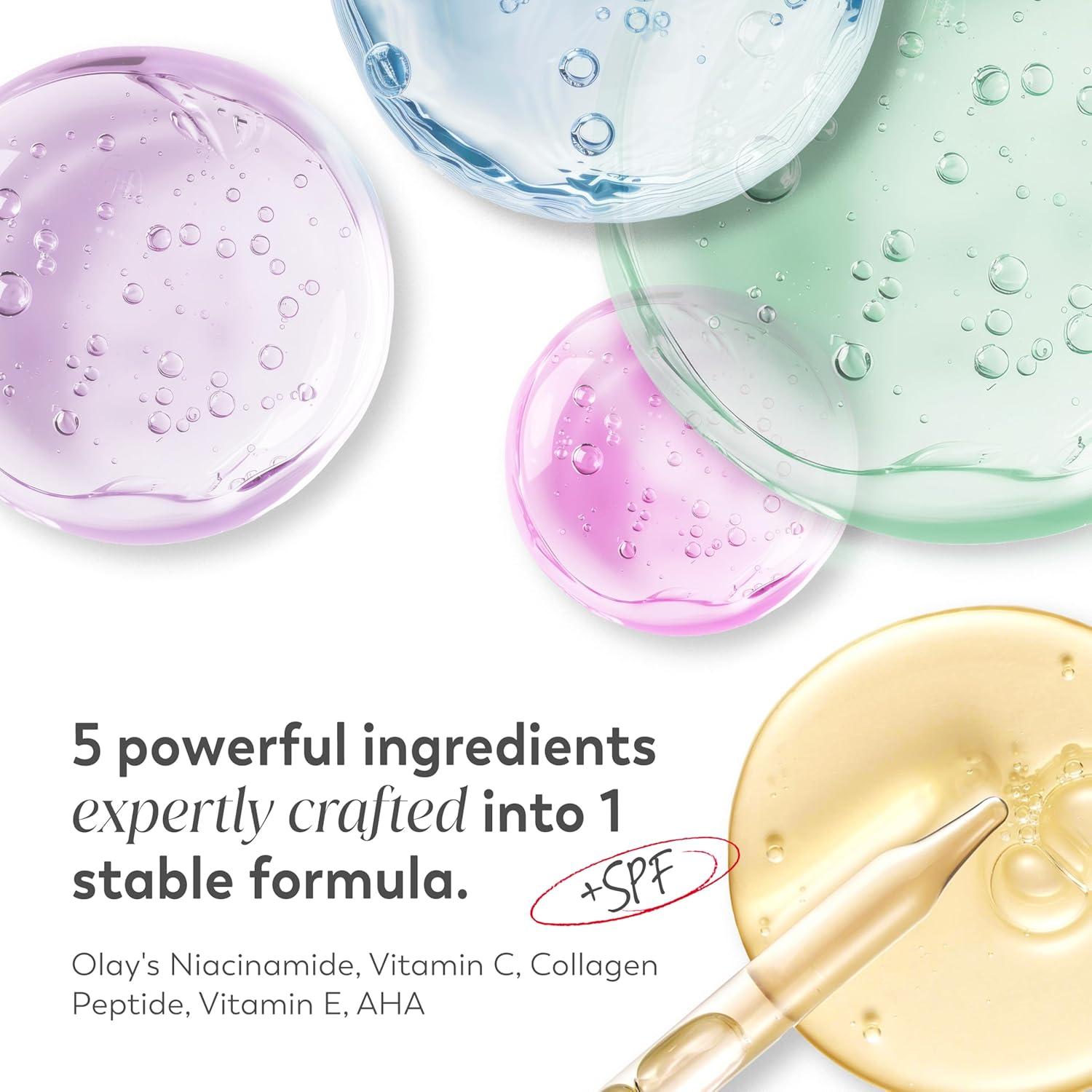 imageOlay Super Cream with Sunscreen SPF 30 Lightweight Face Moisturizer with Sun Protection 5in1 Skin Care Benefits Hydrating Brightening Firming Niacinamide Vitamin C Collagen Peptide 17 ozFloral and Ginger