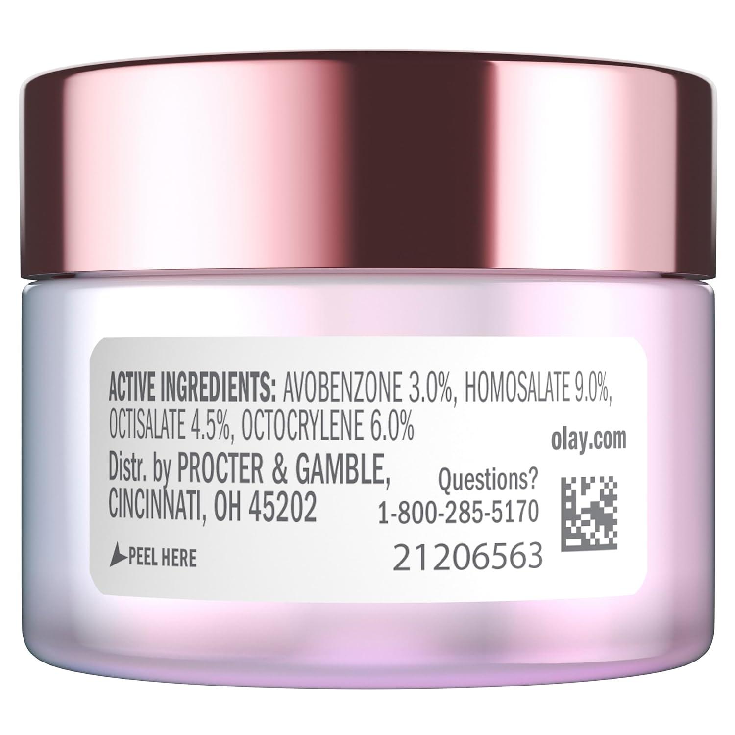 imageOlay Super Cream with Sunscreen SPF 30 Lightweight Face Moisturizer with Sun Protection 5in1 Skin Care Benefits Hydrating Brightening Firming Niacinamide Vitamin C Collagen Peptide 17 ozFloral and Ginger