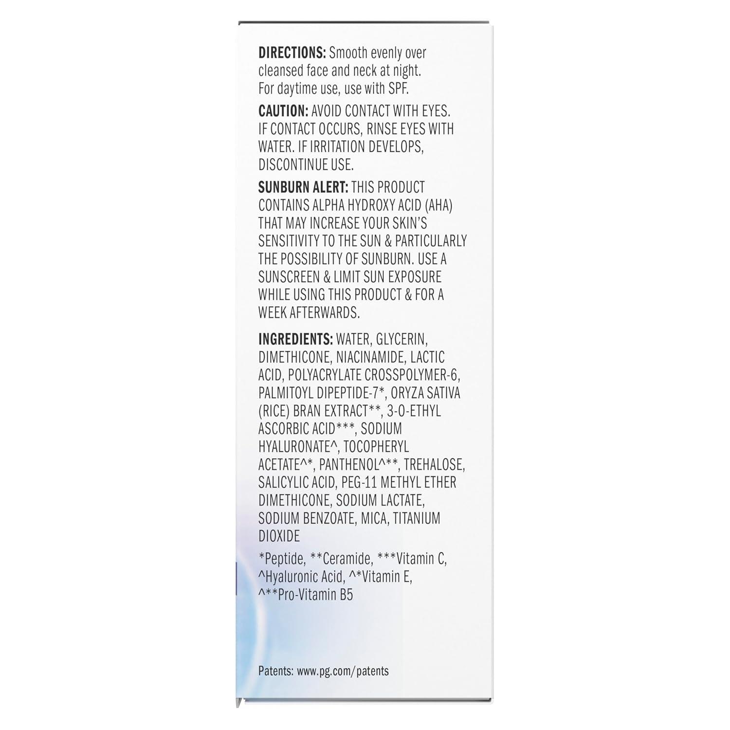 imageOlay Super Serum Night Repair FragranceFree Niacinamide Peptide Salicylic amp Lactic Acid Glycerin 5in1 Skin Care Benefits Hydrating Evens Tone Reduces Dark Spots AntiAging 17 Oz17 Fl Oz Pack of 1