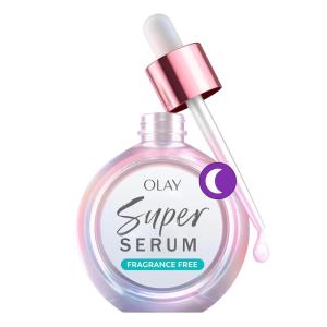 Olay Super Serum Night Repair, Fragrance-Free – Niacinamide, Peptide, Salicylic & Lactic Acid, Glycerin ​- 5-in-1 Skin Care Benefits – Hydrating, Evens Tone, Reduces Dark Spots, Anti-Aging, 1.7 Oz(1 Fl Oz (Pack of 1))