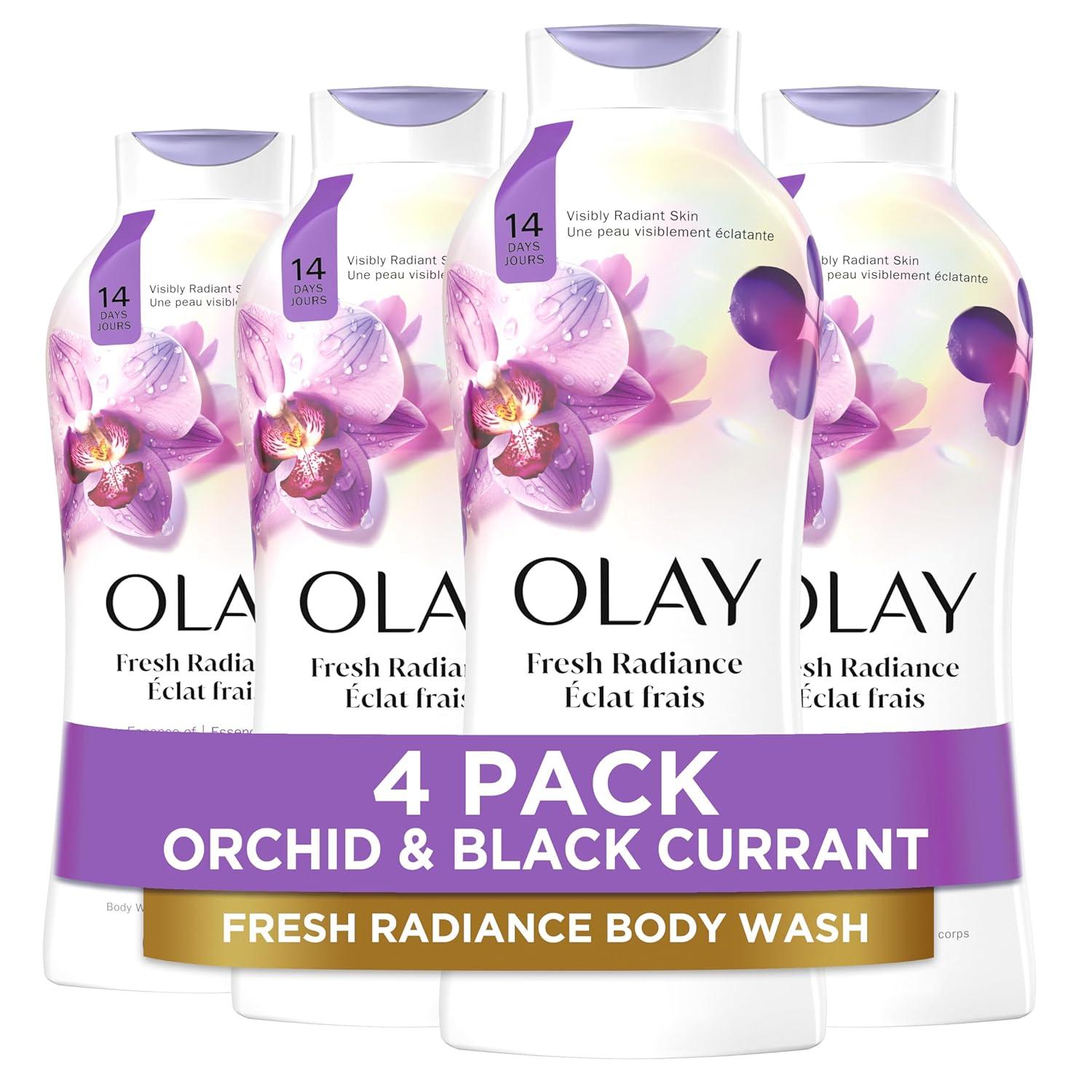 imageOlay Body Wash for Women Fresh Radiance 247 SkinLoving Freshness Visibly Radiant Plant Based Cleansers Vitamin B3 amp Antioxidant Blend For All Skin Types Cucumber amp Aloe Water Scent 22 fl ozOrchid Black Currant
