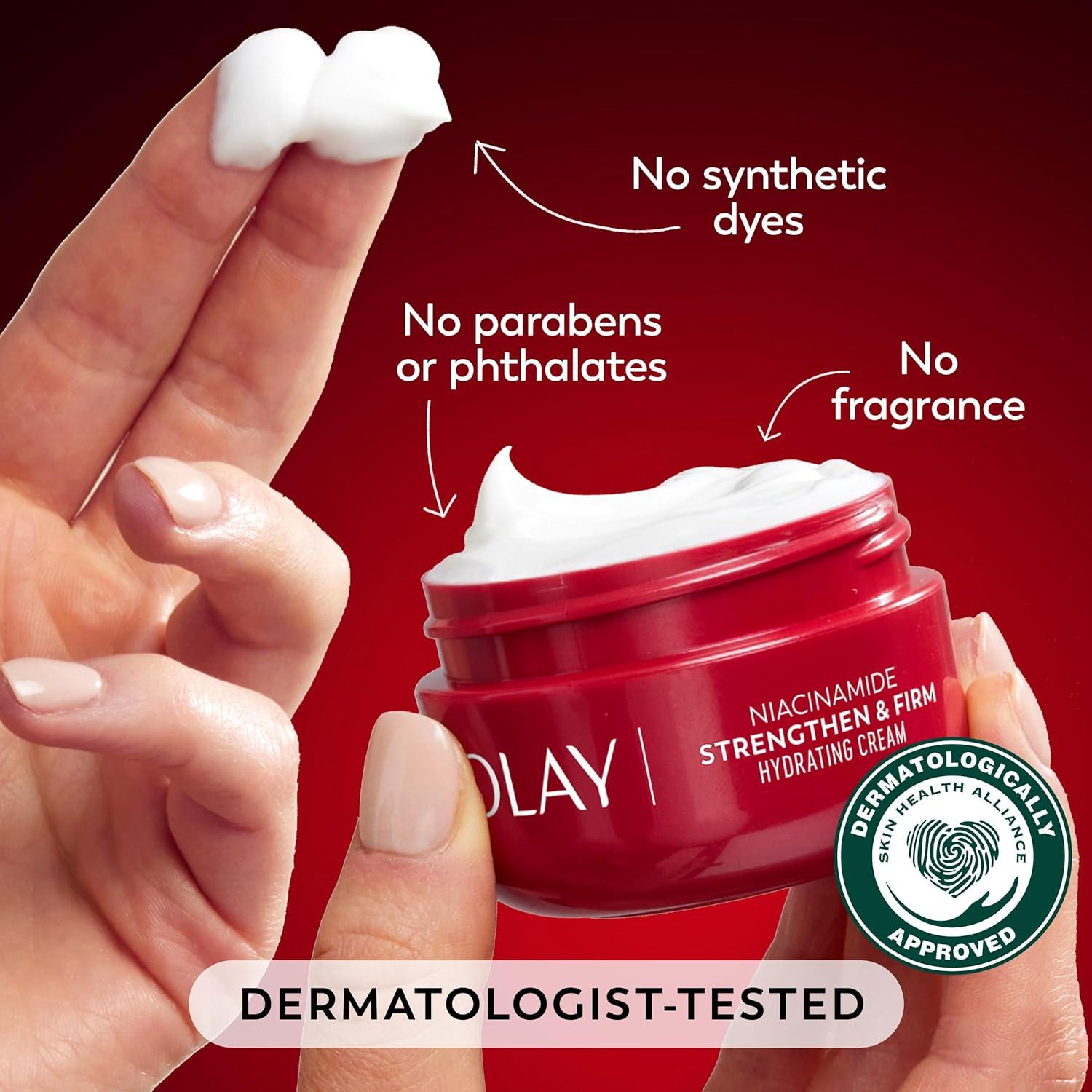 imageOlay Regenerist Radiance Niacinamide Face Moisturizer Strong amp Firm Cream for Women AntiAging AntiWrinkle Hydrating amp Skin Firming 2 Oz2 Ounce Pack of 1