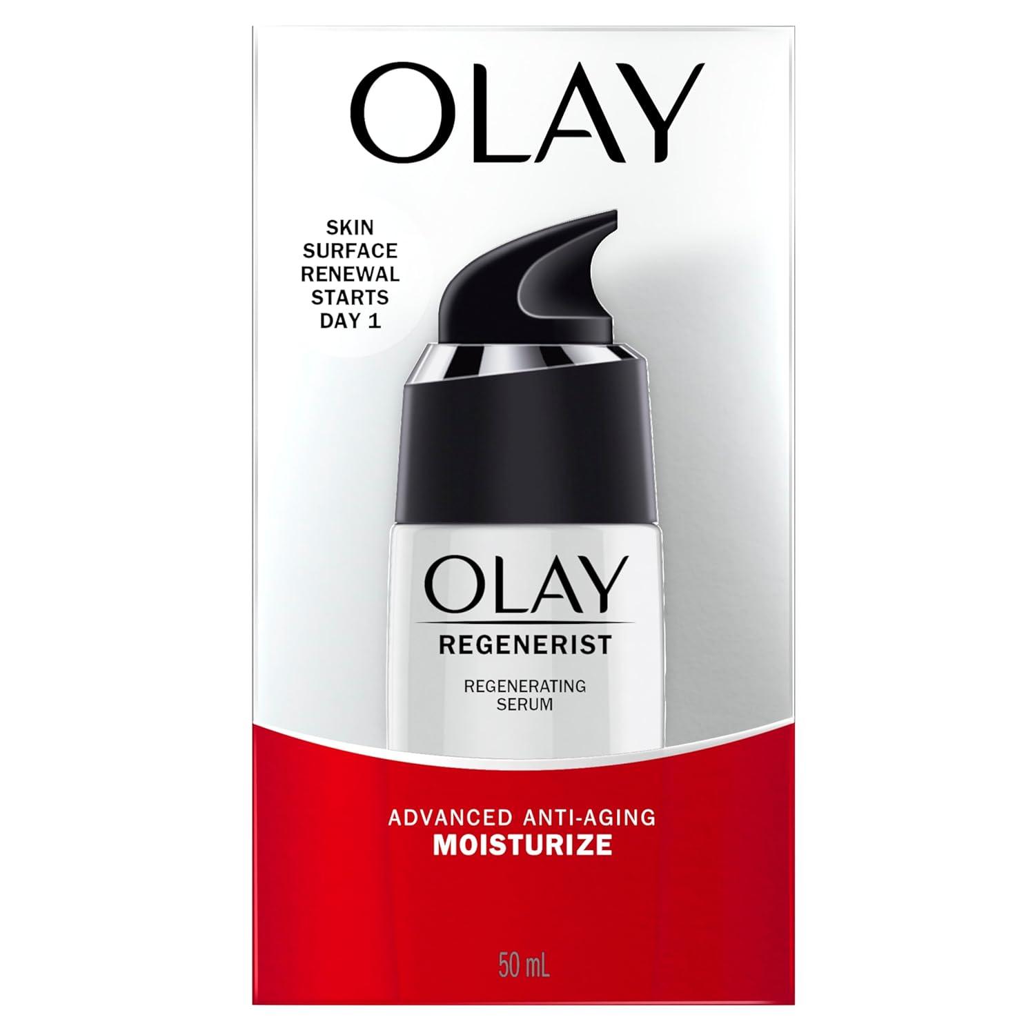 imageOlay Serum Regenerist Light Gel Face Mousturizer AntiAging AntiWrinkle Hydrating Firming Smoothening Improves Fine Lines and Elasticity Amino Peptide Complex 17 ozRegenerating Serum Moisturizer