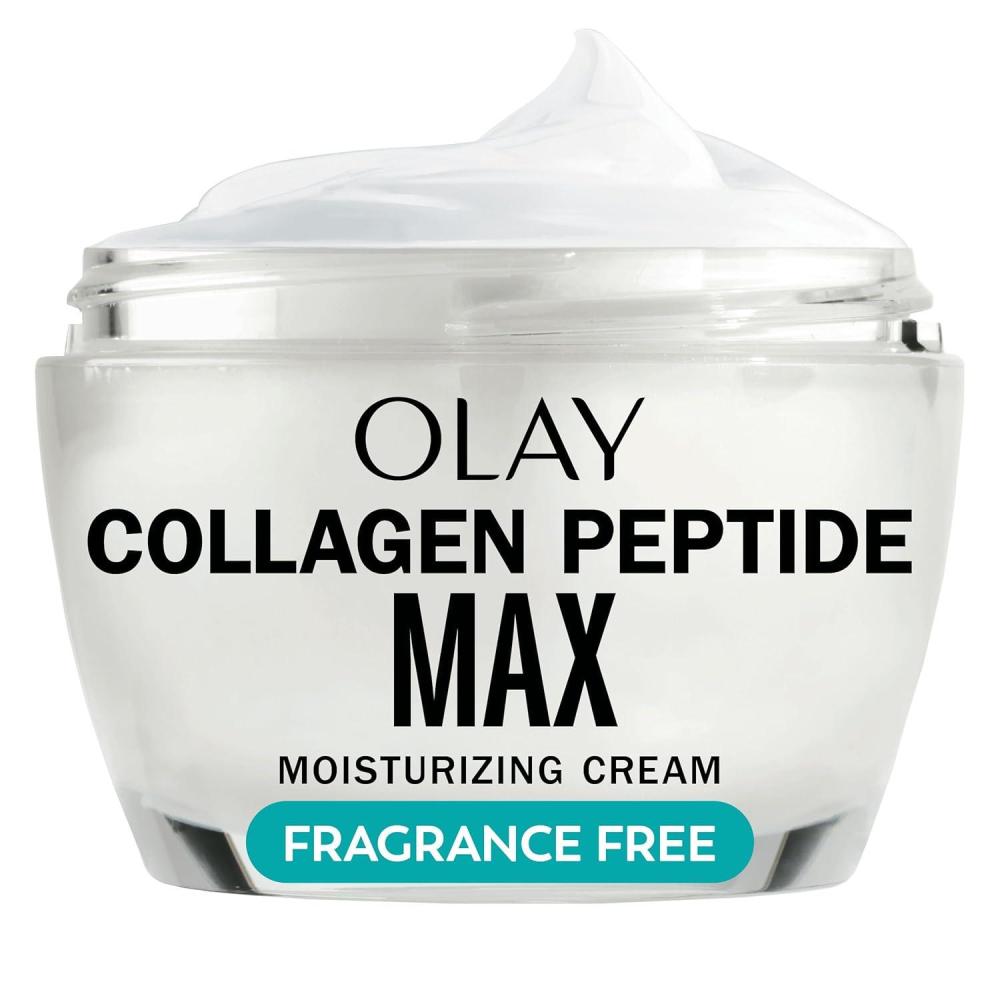 imageOlay Collagen Peptide Face Moisturizer Firming Cream for Women FragranceFree NonGreasy Hydrating AntiAging AntiWrinkle Smoothing of Fine Lines Tightening Skin Care Niacinamide 17 Oz17 Ounce Pack of 1