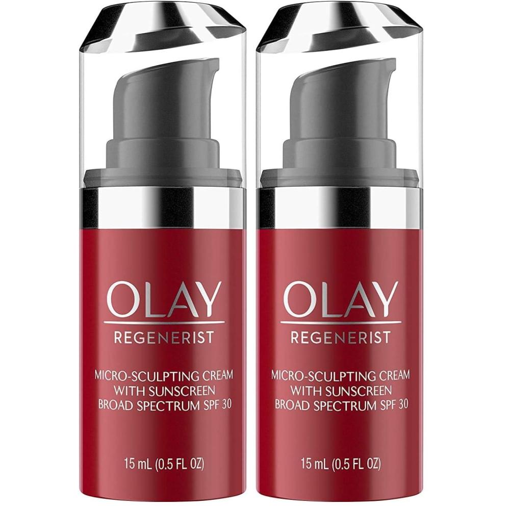 imageOlay Regenerist MicroSculpting Cream Face Moisturizer with Sunscreen SPF 30 Trial Size 05 oz05 Fl Oz Pack of 2