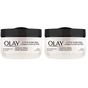 Olay Active Hydrating Cream Face Moisturizer, 1.9 fl oz(2 Ounce (Pack of 2))