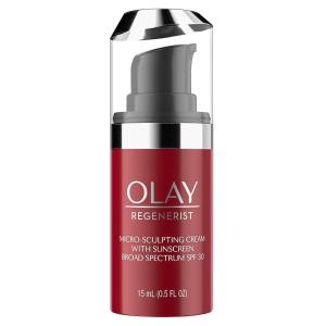 Olay Regenerist Micro-Sculpting Cream Face Moisturizer with Sunscreen, SPF 30, Trial Size 0.5 oz(0.5 Fl Oz (Pack of 1))