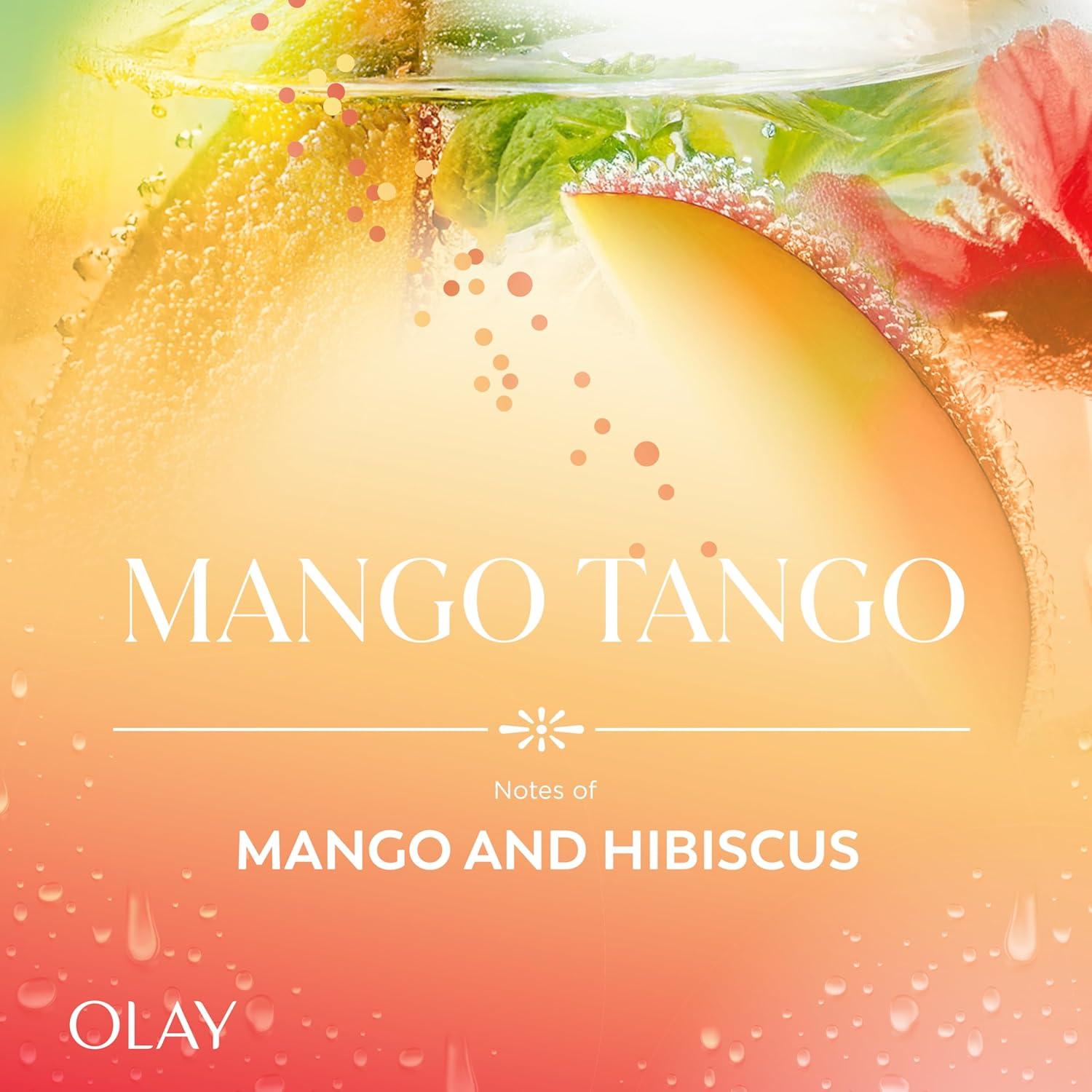 imageOlay Body Wash for Women 247 SkinLoving Freshness Miami Mocktails Plant Based Cleansers Vitamin B3 amp Antioxidant Blend For All Skin Types Mango Tango with Mango amp Hibiscus Scent 22 fl ozMango Tango with Mango Hibiscus