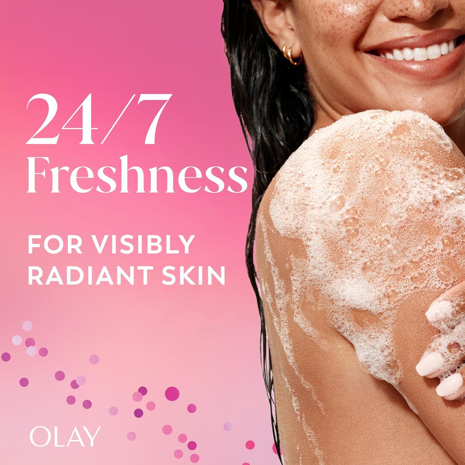 imageOlay Body Wash for Women 247 SkinLoving Freshness Miami Mocktails Plant Based Cleansers Vitamin B3 amp Antioxidant Blend For All Skin Types Mango Tango with Mango amp Hibiscus Scent 22 fl ozBerry Passionate with Passionfruit Guava