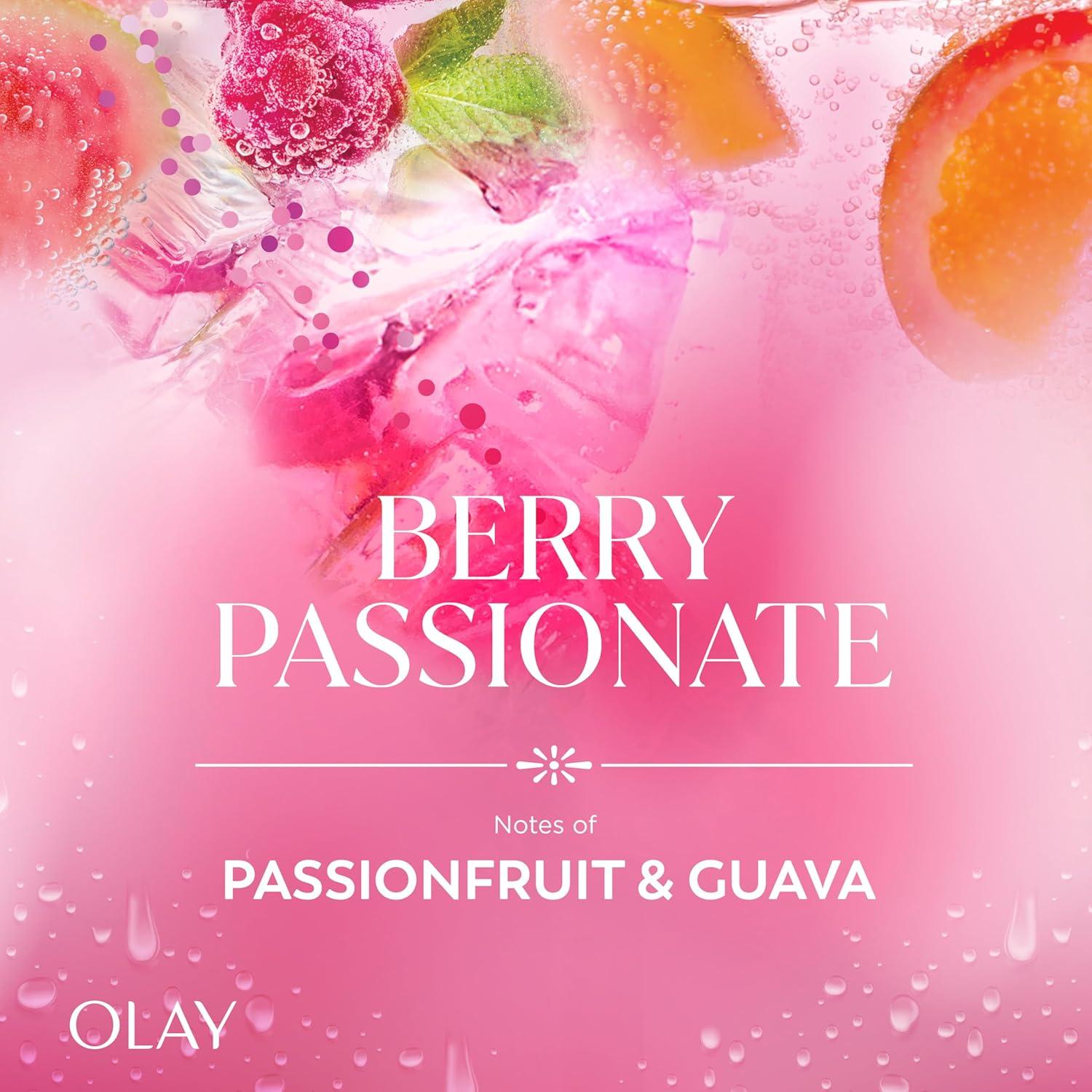 imageOlay Body Wash for Women 247 SkinLoving Freshness Miami Mocktails Plant Based Cleansers Vitamin B3 amp Antioxidant Blend For All Skin Types Mango Tango with Mango amp Hibiscus Scent 22 fl ozBerry Passionate with Passionfruit Guava