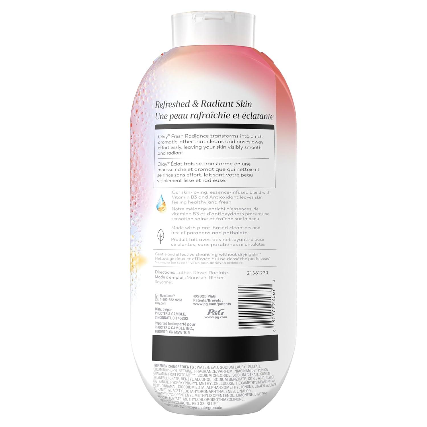 imageOlay Body Wash for Women 247 SkinLoving Freshness Miami Mocktails Plant Based Cleansers Vitamin B3 amp Antioxidant Blend For All Skin Types Mango Tango with Mango amp Hibiscus Scent 22 fl ozBlack Cherry Vanilla
