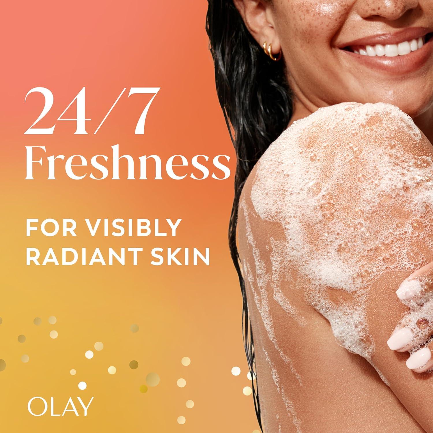 imageOlay Body Wash for Women 247 SkinLoving Freshness Miami Mocktails Plant Based Cleansers Vitamin B3 amp Antioxidant Blend For All Skin Types Mango Tango with Mango amp Hibiscus Scent 22 fl ozMango Tango with Mango Hibiscus