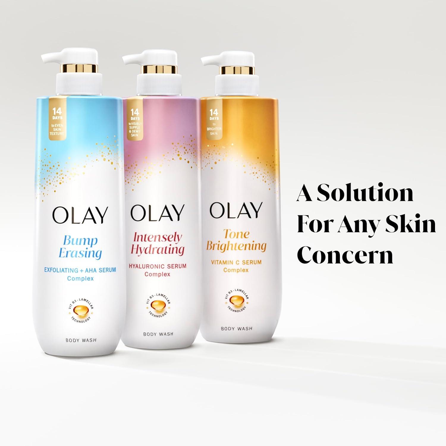 imageOlay Body Wash for Women Elasticity Boosting Collagen Peptide Serum Complex Renews Moisture Free of Parabens amp Phthalates Vitamin B3 Lameller Technology For All Skin Types 26 fl ozScented