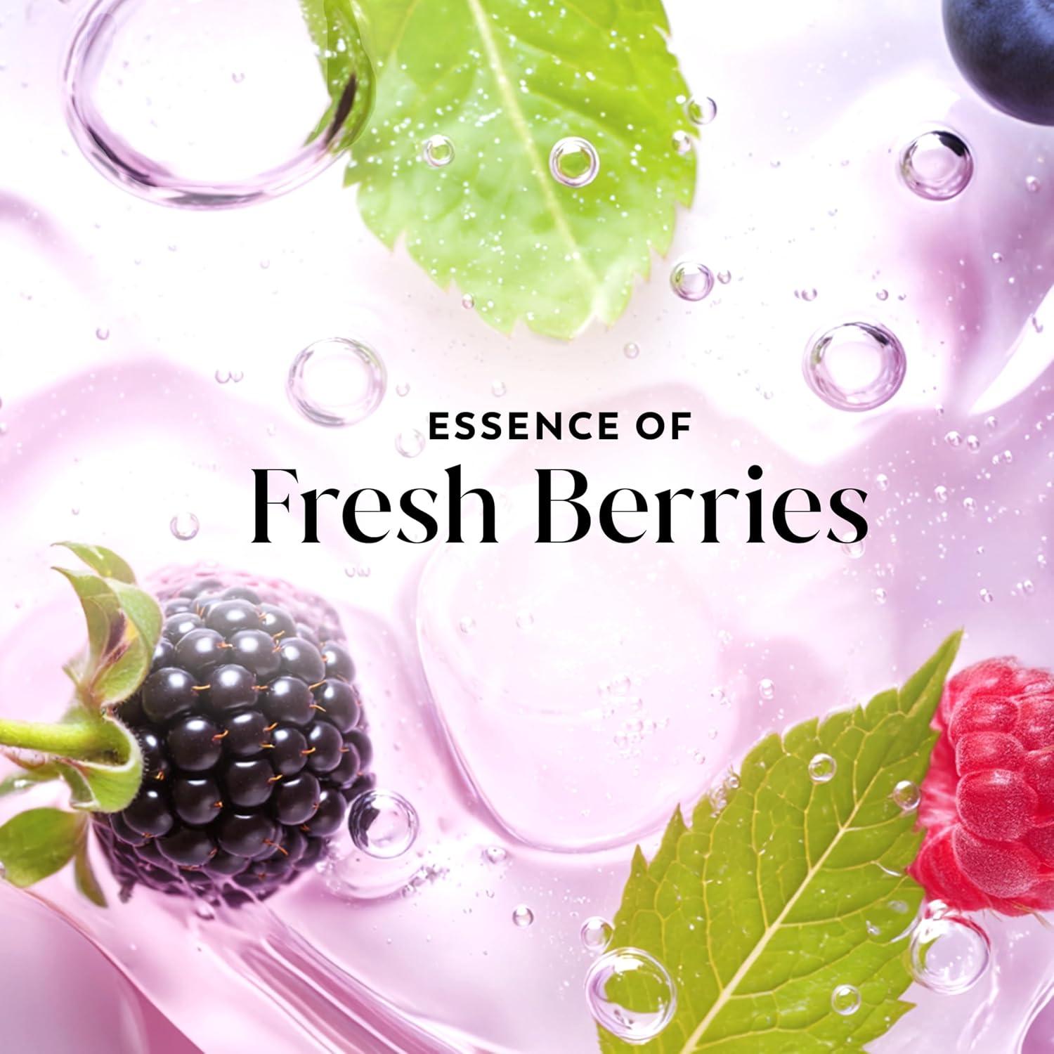 imageOlay Body Wash for Women Fresh Radiance 247 SkinLoving Freshness Visibly Radiant Plant Based Cleansers Vitamin B3 amp Antioxidant Blend All Skin Types Vanilla Blossom amp Apricot Scent 22 fl ozBerries Frescas