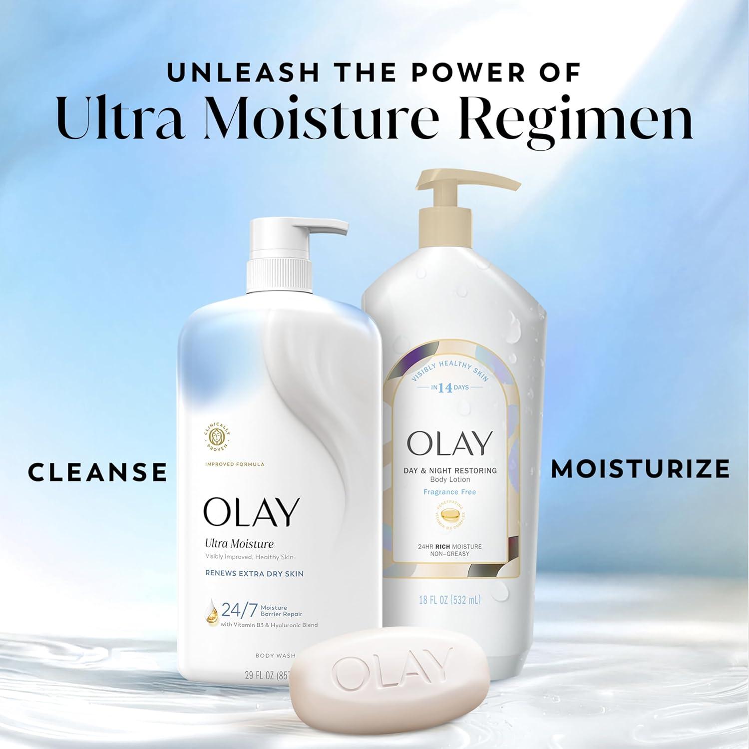 imageOlay Body Wash for Women Fresh Radiance 247 SkinLoving Freshness Visibly Radiant Plant Based Cleansers Vitamin B3 amp Antioxidant Blend For All Skin Types Strawberry amp Mint Scent 29 fl ozLightly Scented
