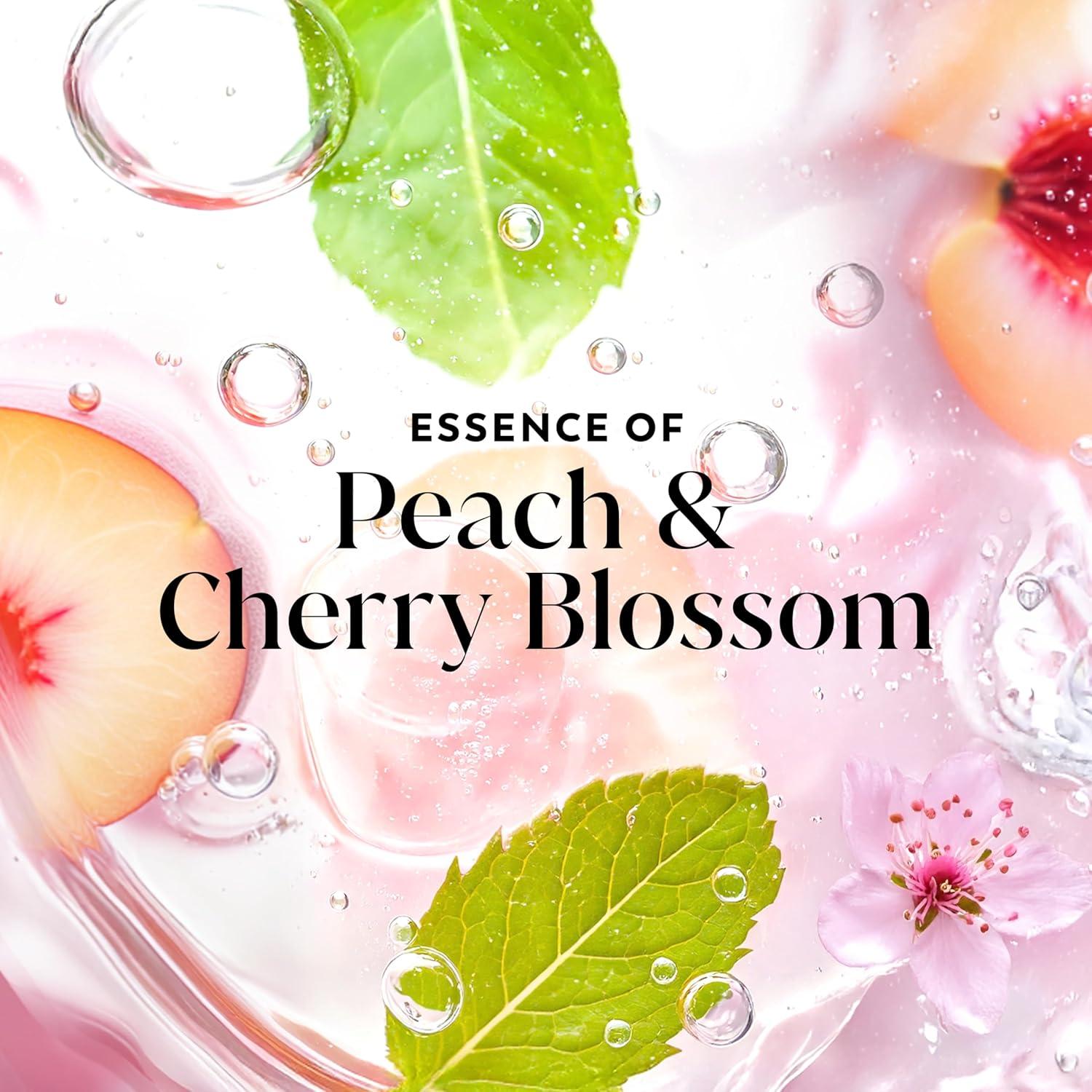 imageOlay Body Wash for Women Fresh Radiance Refreshing amp Renewing Made with Plant Based Cleansers B3 Botanical Complex For All Skin Types Peach amp Cherry Blossom Scent 33 fl ozPeach Cherry Blossom