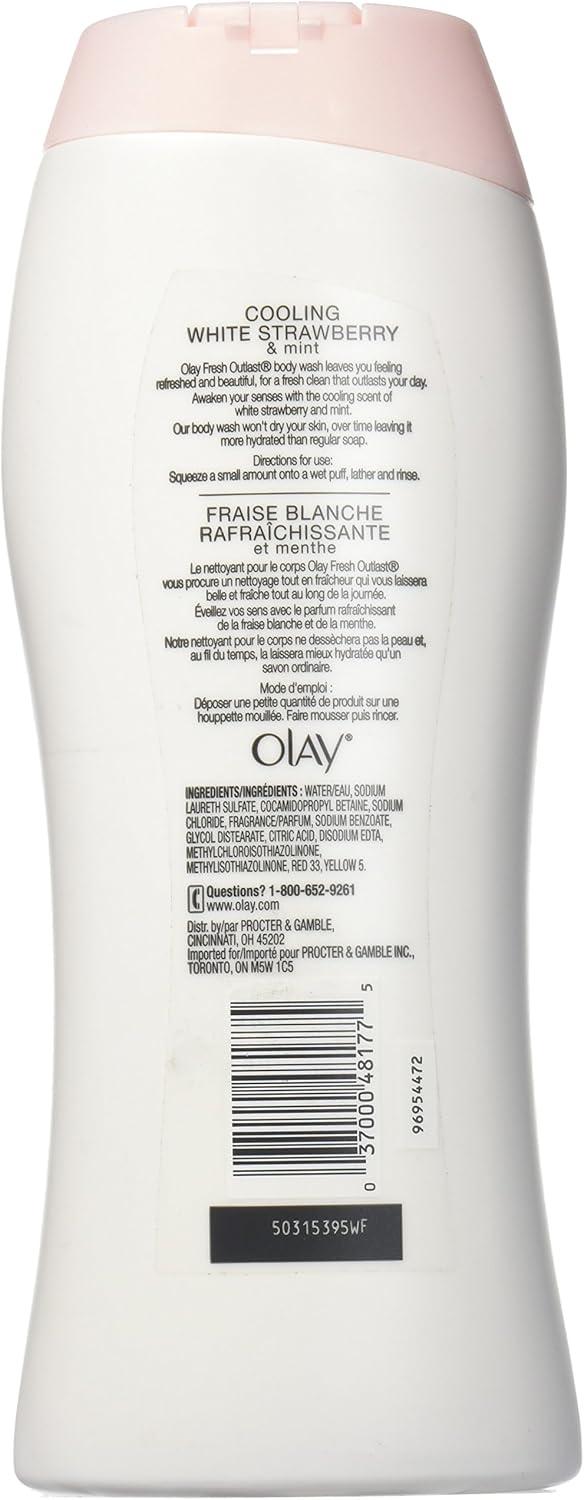 imageOlay Body Wash for Women Fresh Radiance Refreshing amp Renewing Made with Plant Based Cleansers B3 Botanical Complex For All Skin Types Strawberry amp Mint Scent 30 fl oz Pack of 24Strawberry