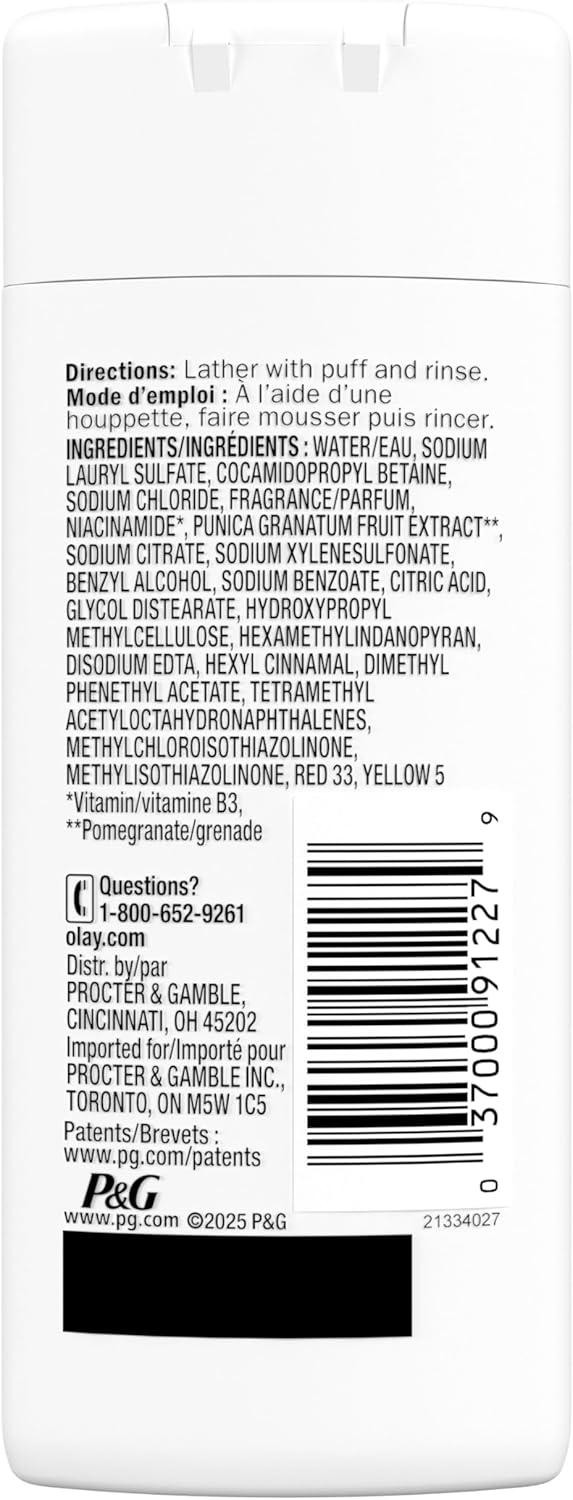 imageOlay Body Wash for Women Fresh Radiance Refreshing amp Renewing Made with Plant Based Cleansers B3 Botanical Complex For All Skin Types Strawberry amp Mint Scent 30 fl oz Pack of 24Strawberry Mint