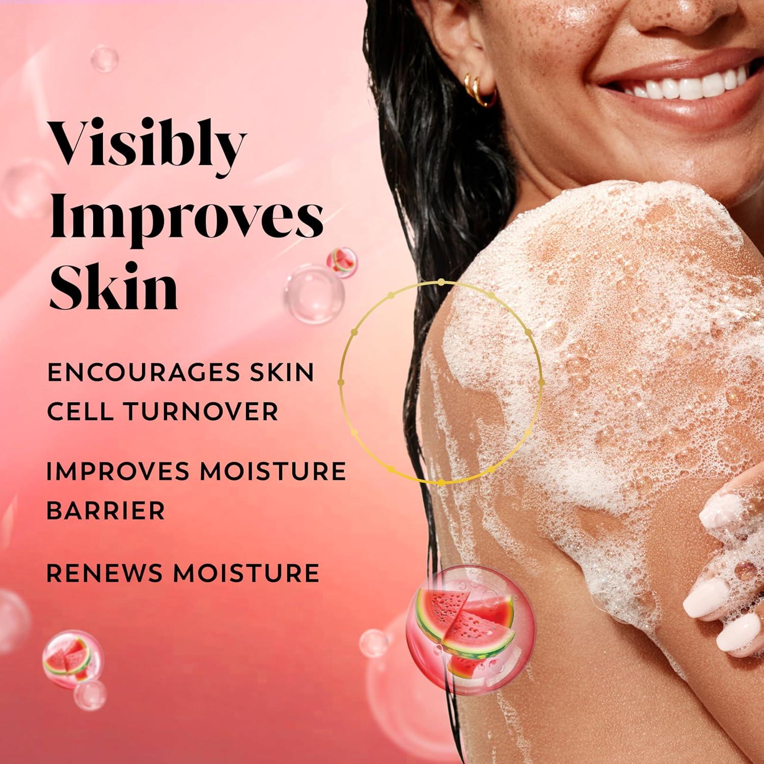 imageOlay Body Wash for Women Intensely Hydrating ProHyaluronic Acid Serum Complex Renews Moisture Vitamin B3 Lameller Technology For All Skin Types Mandarin Summer Fizz Scent 20 fl ozWatermelon