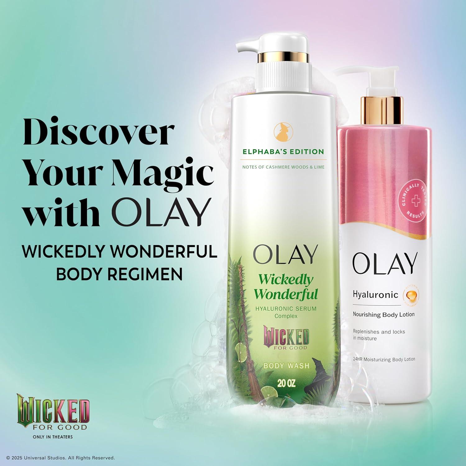 imageOlay Body Wash for Women Intensely Hydrating ProHyaluronic Acid Serum Complex Renews Moisture Vitamin B3 Lameller Technology For All Skin Types Mandarin Summer Fizz Scent 20 fl ozCashmere Woods Lime