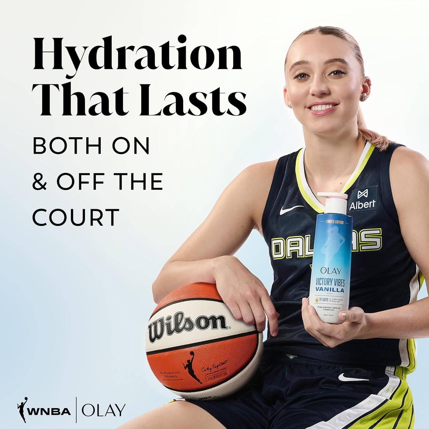 imageOlay Body Wash for Women Intensely Hydrating ProHyaluronic Acid Serum Complex Renews Moisture Vitamin B3 Lameller Technology For All Skin Types Mandarin Summer Fizz Scent 20 fl ozVictory Vibes Vanilla