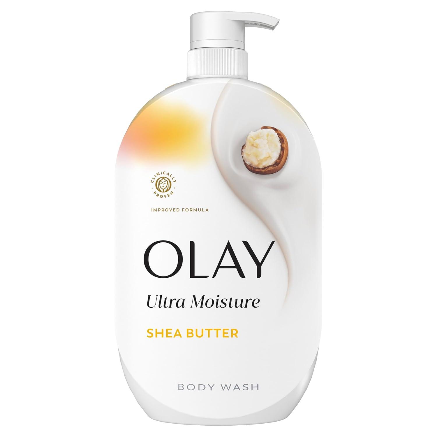 imageOlay Body Wash for Women Ultra Moisture 247 Moisture Barrier Repair Hydrating Formula for Visibly Healthy Soft Skin Vitamin B3 amp Hyaluronic Blend For All Skin Types Shea Butter Scent 35 fl ozShea Butter