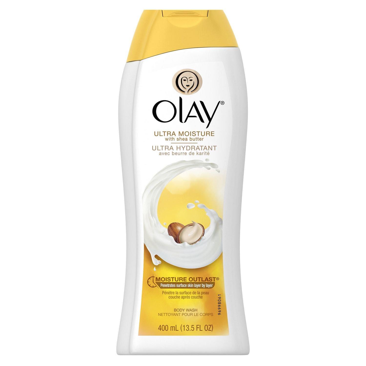 imageOlay Body Wash for Women Ultra Moisture 24hr Moisturizing Hydrating amp Refreshing B3 Vitamin Complex Free of Parabens amp Phthalates For All Skin Types Shea Butter Scent 22 fl oz Pack of 2Ultra Moisture with Shea Butter